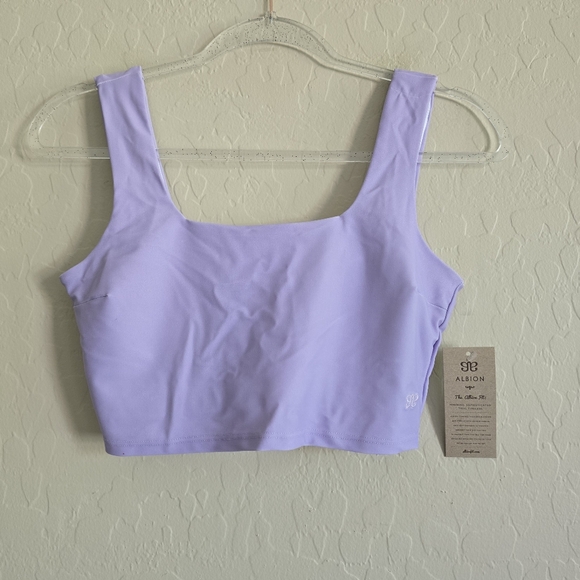 Albion Olivia Swim Crop Top Small Periwinkle NWT